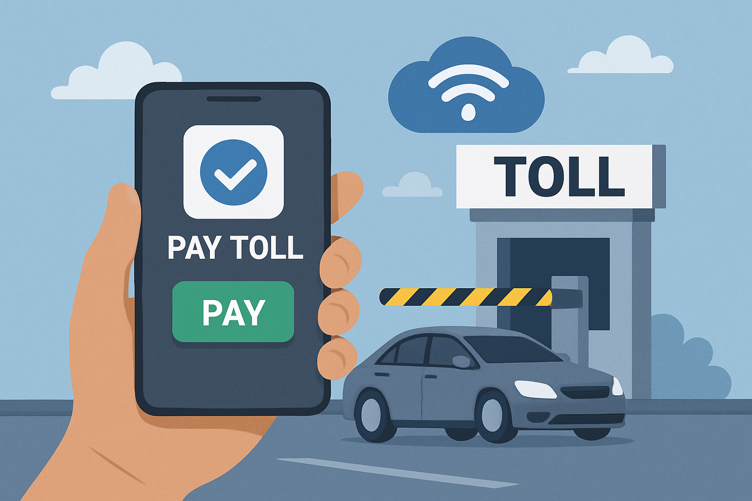 User-friendly digital payment for tolls